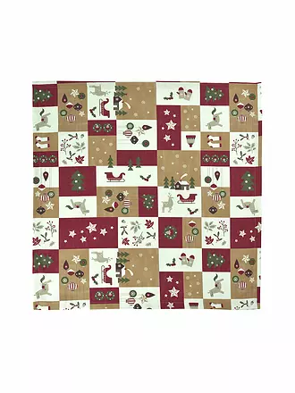SANDER | Mitteldecke SALZBURG 85x85cm Red / Caramel | 